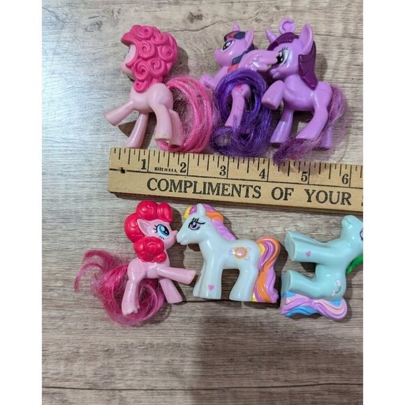 My Little Pony 6-Piece Toy Figurine Set cake toppers toys 3:" - Picture 4 of 4